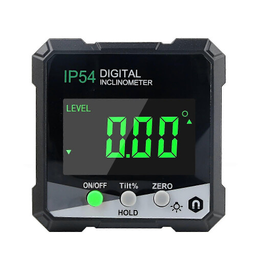 Digital Angle Finder, 360 Degree Measuring Range, 0.1 Degree Resolution, Magnetic Base LCD Display Inclinometer Protractor