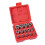 Female External Star Socket Set, E4-E24 Torque Socket, 1/4" 3/8" 1/2" Drive, Chrome Vanadium Steel, With Storage Case, Red 1