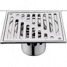 Quadratischer Bodenablauf 150 mm x 150 mm, Edelstahl, geruchlos, korrosionsbeständig, schnelle Entwässerung für Toiletten, Badezimmer und Balkone