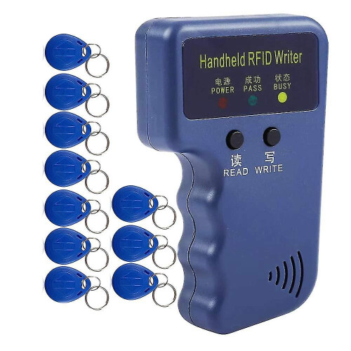 Handheld 125khz Rfid Reader Writer Duplicator, With 10pcs Writable EM4305 Cards, Handheld Access Control Card Copier