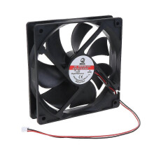 Computerbehuizing koelventilator, 120x120x25mm DC 12V 2-pins 7-blads 2300RPM dubbele kogellager voor desktop-pc's, gaming-pc's en servers