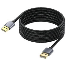 USB 2.0 Type A Male to Male Extension Cable, 10M, 480Mbps Data Transfer and Charging for Digital Camera Printer Scanner