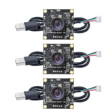 3 Pack OV9732 Camera Module, 1280x720 30fps, 100 Degree FOV, 2M USB Cable, 32x32mm PCB, compatible with Autodarts Io Scoring System
