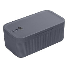 Lockable Storage Box, Combination Lock Plastic Storage Container, Gray, 23.9x13.1x9.6cm, for Secure Private Belongings Storage