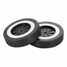 Grillräder 2er-Pack, PP-Material, sandbeständig, 15 cm x 3,5 cm, kompatibel mit den meisten Grills
