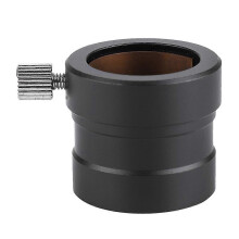 Telescope Eyepiece Adapter, 1.25" (31.7mm) to 0.965" (24.5mm), Metal Black, Fits 1.25" Focusers
