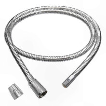 Ersatz-Ausziehschlauch, kompatibel mit Grohe 46092000 und 46174000, 150 cm (59 Zoll) langer Küchenarmatur-Schlauch aus Edelstahl 304, silberfarben.