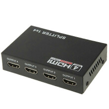 Répartiteur HDMI 1x4 HDMI V1.4, compatible HDCP 1080p, pour TVHD, décodeur, lecteur DVD, projecteur et enregistreur numérique (DVR)