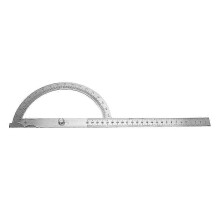 Stainless Steel Angle Finder, 0-180 Degree Rotary Protractor, 200*300mm, for Woodworking Construction Machining