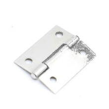 24 kusov malých pántov z nehrdzavejúcej ocele, 25x24x0,6 mm strieborné skladacie pánty pre drevené dvierka skrinky do interiéru a exteriéru