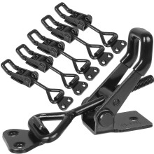 Toggle Latch Clip 6 Pcs, Adjustable Heavy Duty Metal Fastener for Boxes Doors Cabinets