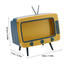 Držiak na vreckovky so stojanom na telefón na stôl a TV, priehradka na karty, protišmyková základňa, modrá, ružová, zelená