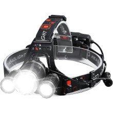 Rechargeable USB Headlamp 6000 Lumens Waterproof Adjustable Headlight with 4 Modes