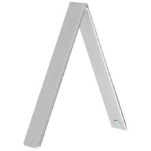 Tablethouder/telefoonstandaard, opvouwbaar, 1 stuk, zilverkleurig aluminiumlegering, antislip en stabiel, draagbaar voor dagelijks gebruik.