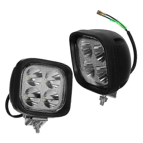 Forklift Replacement Work Lights, 2 Pack, Black Plastic, 12V 24V 48V, Super Bright Low Power Consumption