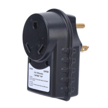 RV Surge Protector 30A Male to Female Adapter with LED Indicator for Travel Trailers