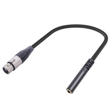 XLR to 3.5mm TRS Cable 30cm, 3-Pin Female to 1/8 Inch Male Balanced Adapter Cable