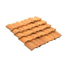 Mini Bricks Roof Tiles for Dollhouse DIY Scenery Building, Clay Material Realistic Texture