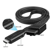 N64 to HDMI Converter Compatible with N64 Gamecube SNES Plug and Play 1080p Hd Link Adapter