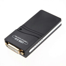 Adaptér USB 2.0 na VGA DVI HDMI, rozlíšenie 1920x1080 pre rozšírené zobrazenie pracovnej plochy