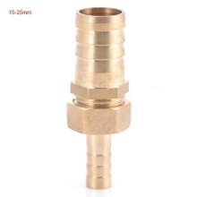 Brass Hose Barb Reducer Fitting Plug Connector Compatible with 10mm to 25mm Pipe