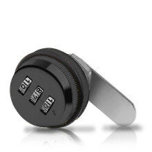 Combination Lock for Cabinet Door, Wardrobe, Drawer Anti-Theft, 30mm, Black