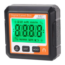 Digital Level Box with Magnet, ABS Material, 0.01 Resolution, 0.2 Accuracy