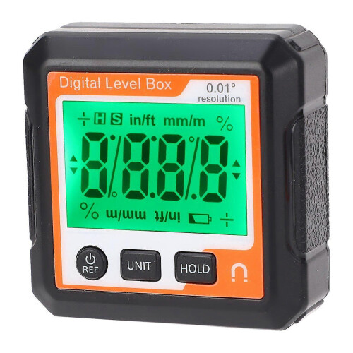 Digital Level Box with Magnet, ABS Material, 0.01 Resolution, 0.2 Accuracy