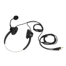 Phone Headset with Microphone, Adjustable Volume, Dual 3.5mm Plug for PC