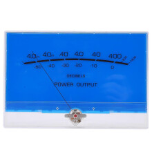 VU Meter Header with LED Backlight for Audio Level Testing, Movable Coil Type, 16.7Hz