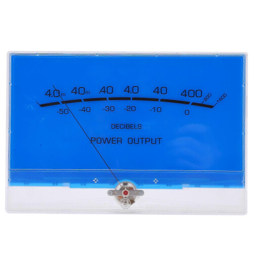 VU Meter Header with LED Backlight for Audio Level Testing, Movable Coil Type, 16.7Hz