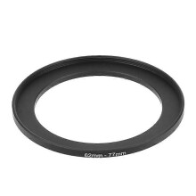 Anello adattatore da 62 mm a 77 mm, compatibile con filtri per obiettivi fotografici, in lega di alluminio.