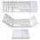 Foldable Bluetooth Keyboard with Touchpad Numeric Keypad, Dual Connectivity, Rechargeable, Compact Design 1