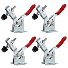 Toggle Clamp 4Pcs Set, Horizontal Lever Clamp with Quick Release and Adjustable Head