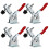 Toggle Clamp 4Pcs Set, Horizontal Lever Clamp with Quick Release and Adjustable Head 1