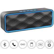 IPX5 waterdichte luidspreker met Bluetooth 5.0, handsfree, draagbaar en helder hifi-geluid.