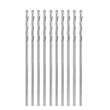 Mikroporanterät 1,0 mm HSS suora varsi 34 mm pituus 10 kpl sarja
