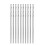 Micro Drill Bits 1.0mm HSS Straight Shank 34mm Length 10 Pcs Set 1