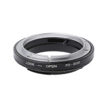 Anello adattatore da attacco FD a EF, compatibile con obiettivi Canon FD su fotocamere EOS, controllo manuale, lega di alluminio.