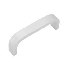 Aluminium Cabinet Handle 96mm Hole Distance Solid Silver Simple Style Furniture Door Accessory
