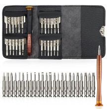 Präzisionsschraubendreher-Set mit 24 Bits und antistatischem Griff für die Reparatur von Brillen und Uhren