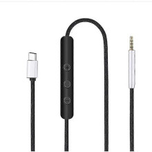 USB C to 2.5mm Male Cable Compatible with Bose QC35 QC45 Headphones, Inline Microphone with Remote Control