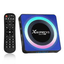 Android TV Box 4GB 32GB Android 13.0 with Remote Control, 8K Ultra HD, RK3528 Quad-Core, Dual-Band WiFi, Bluetooth 5.0, EU Plug