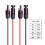 Câble d'extension solaire 10AWG multi-contact 4 connecteurs-3m 4