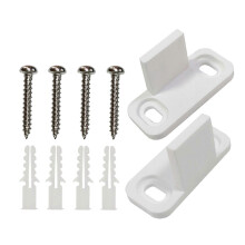 Barn Door Floor Guides, 2 Pcs Carbon Steel Sliding Door Bottom Mount for Stable Movement