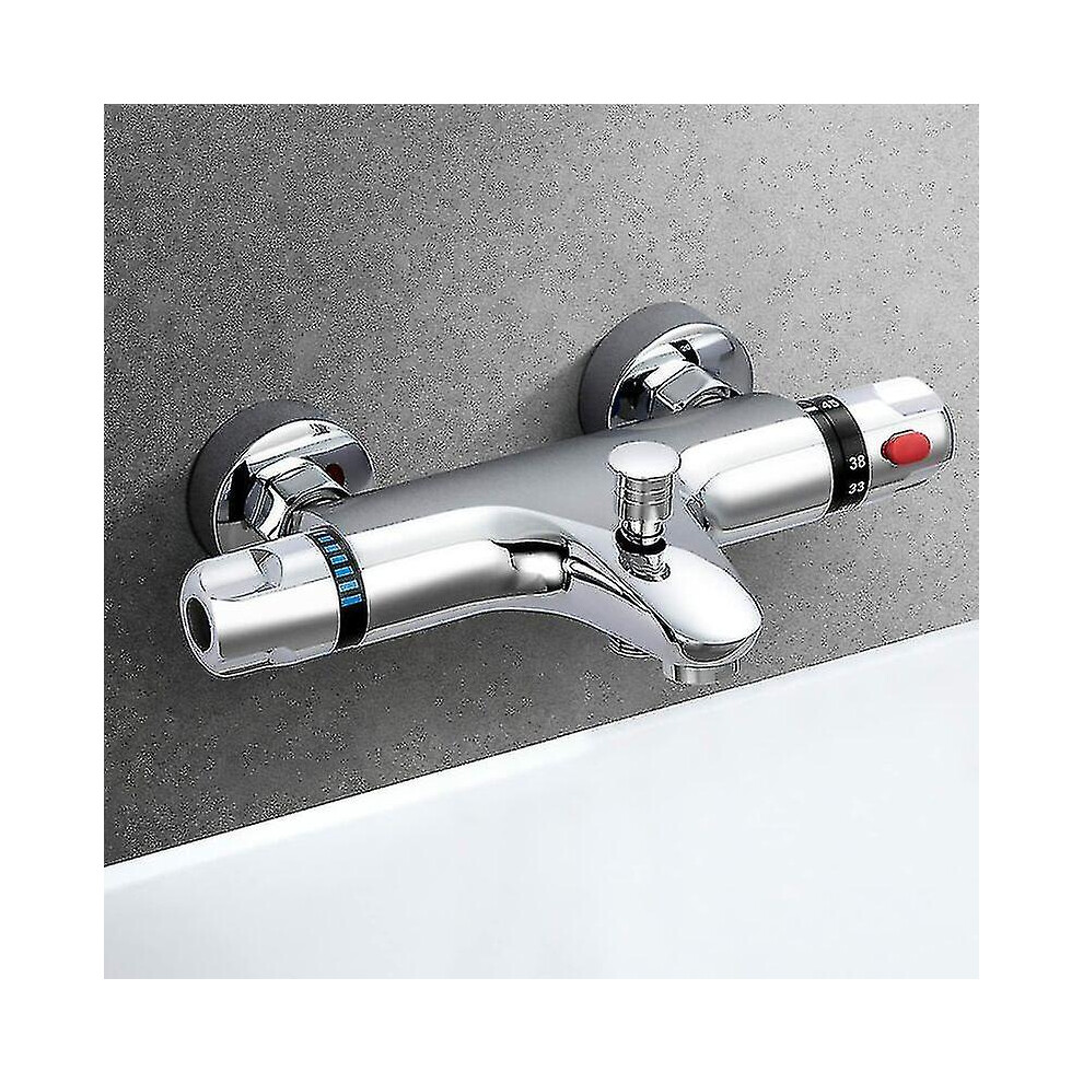 Thermostatic Shower Mixer, Brass Bathtub Faucet With 38C Safety Button, Constant Temperature 6944168490249