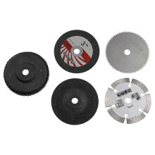 75-mm-Trennscheiben-Set, 5-teilig, Schleifscheibe für Holz, Stein, Metall, faserverstärktes Harz