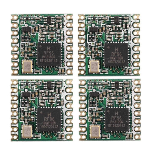 Modulo ricevitore wireless RFM95-868MHz LORA SX1276, 4 pezzi, PCB, verde