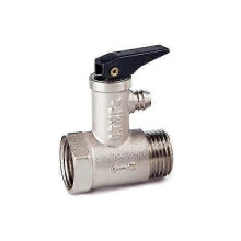 Veiligheidsdrukventiel voor waterverwarmer, 1/2" mannelijk x vrouwelijk, corrosiebestendig messing, 0,7 MPa