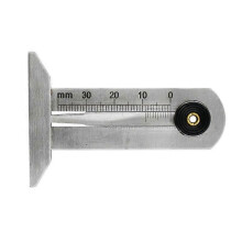 Profiltiefenmesser aus Edelstahl 0-30 mm, Laserkalibrierung